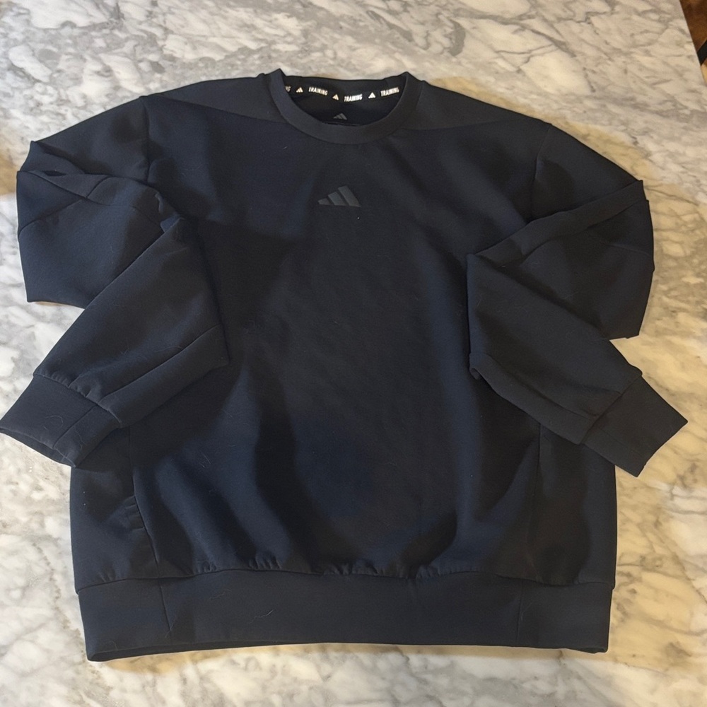 Adidas Men's black Crewneck Sweater, size small